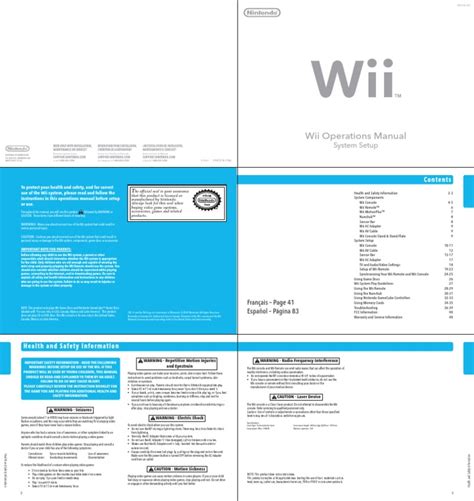 Nintendo Support: Wii Manuals.